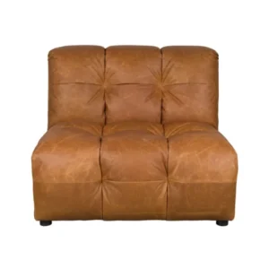 Dutchbone Sofa-Element Hackman No Arm Leather – Cognac – Produktansicht
