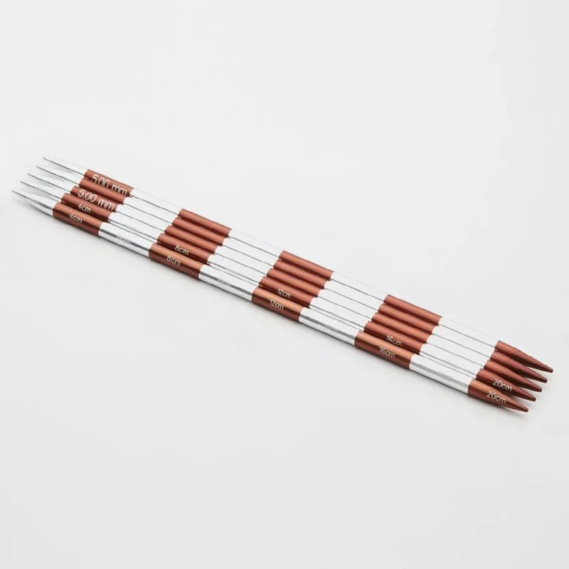 KnitPro Nadelspiel SmartStix 7,00 mm 20 cm sienna