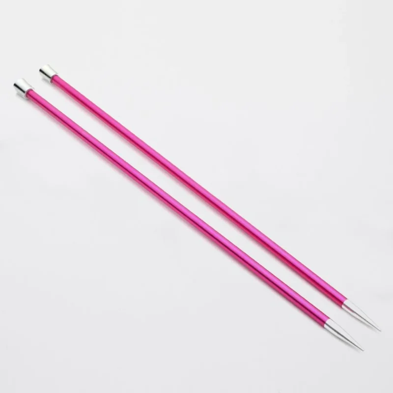 KnitPro Jackenstricknadeln ZING 5,00 mm 35 cm rubin 1 Paar