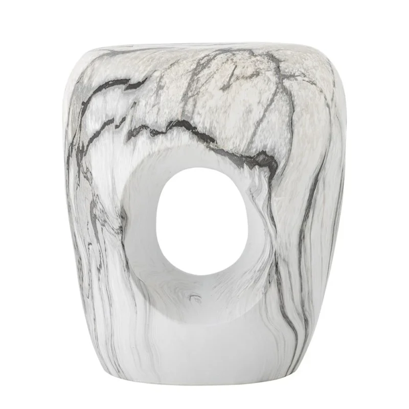 Bloomingville Bard Beistelltisch natur - Steingut Tisch skulptural modern für Wohnzimmer & Deko
