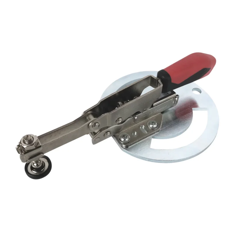 Produktbild von Senkrechtspanner mit runder Adapterplatte, geschlossen Länge 173 mm, Spannbereich 0 - 35 mm