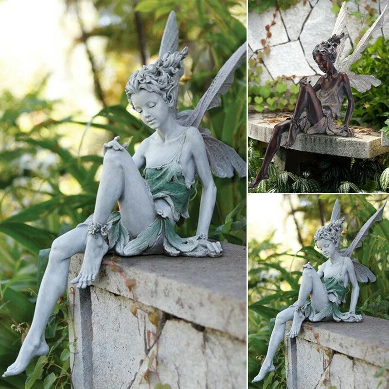 Sandsberg Sitzende Feen Garten Statue