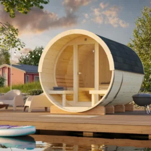Palmako Anita 1,6+0,7 m2 mit Glaswand - Sauna