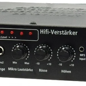 HiFi-Verstärker "CTA-100" 100W, schwarz 1x Line In, Betrieb 12V o. 230V