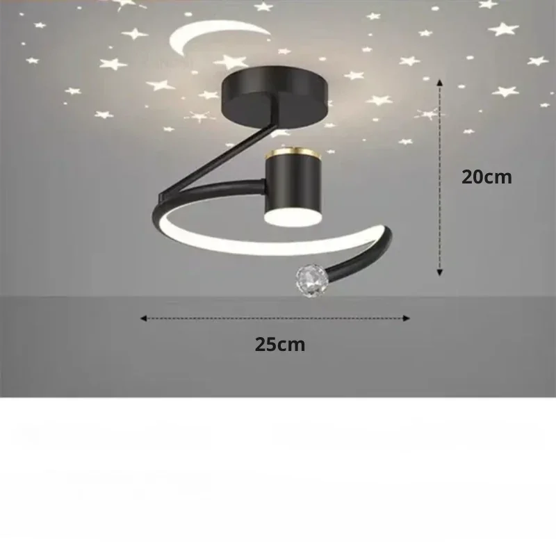 LED Deckenleuchte mit Sternenhimmel – Modernes Kronleuchter Design für Kinderzimmer und Wohnzimmer | Karnz