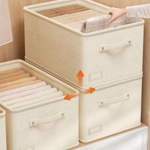 Sandsberg® Große, faltbare Stoffaufbewahrungsbox für Kleidung