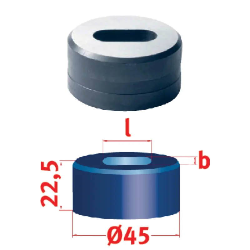 Produktbild von Langlochmatrize Nr.45 10,0 x 21,0 mm