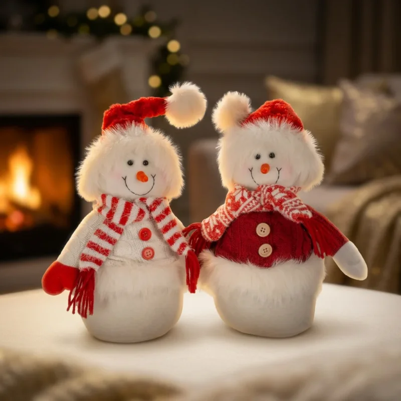 Schneemann 35cm stehend, Pärchen, 2 Stück