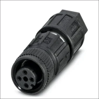 PHOENIX 1641701 Ronde connector, veldzijdig confectioneerbaar (industrieconnector)