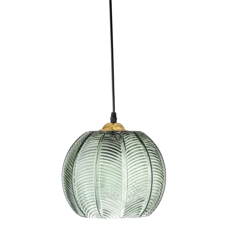Bloomingville Adar Hängeleuchte grün D22 cm aus Glas – Pendelleuchte für Esszimmer & Wohnzimmer