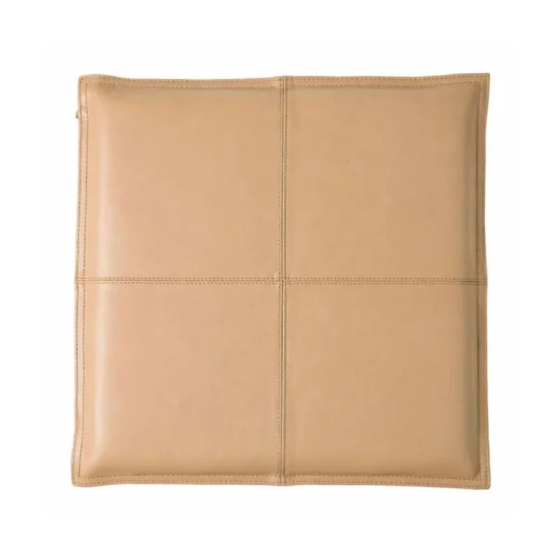 Sitzkissen 38x38 Büffelleder - hellbraun