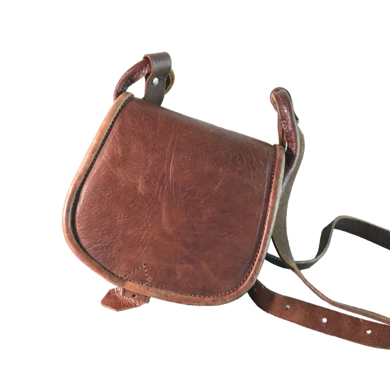 Vintage Handtasche ECHTLEDER braun Leder Tasche Schultertasche