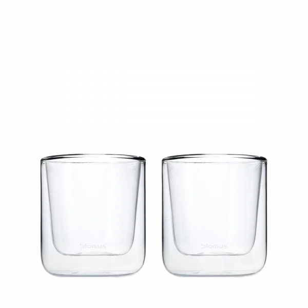 blomus NERO Kaffeeglas 2er-Set – doppelwandig, 200 ml