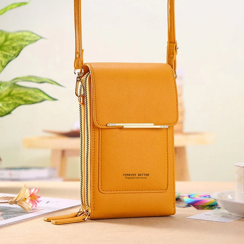 Anti-Diebstahl-Ledertasche mit Touchscreen | Karnz