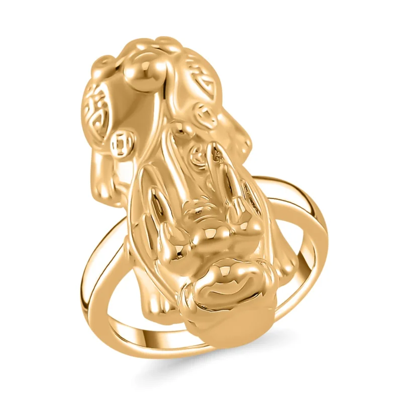 925 Silber Vergoldet Ring (Größe 17.00) ca. 3,60g