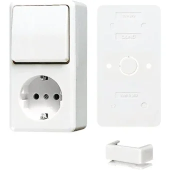 JUNG B676AWW Schakelaar/Steckdose combinatie