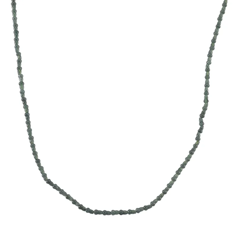 ALLE ERSTE MAL - EXTREM SELTEN D'Joy AAA Natürlicher Type-A Olmek Jadeit Halskette ca. 50 cm 925 Silber rhodiniert ca. 58.00 ct
