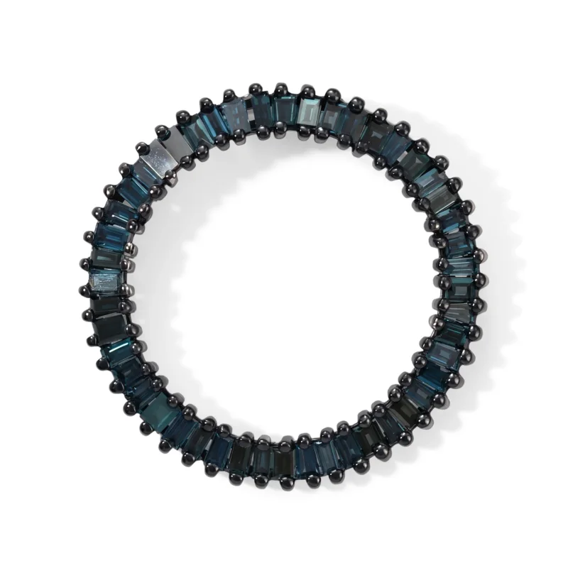 D'Joy Blauer Diamant (IR) Anhänger 925 Silber Rhodiniert ca. 0.53 ct