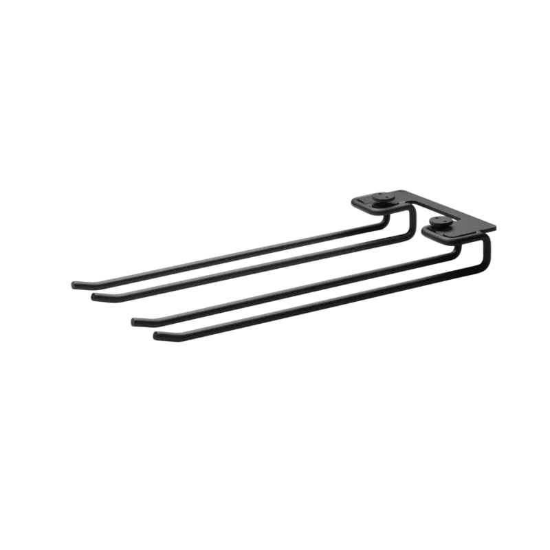 String Furniture Gläserschiene B13.5 x T30, Schwarz, 2er Pack