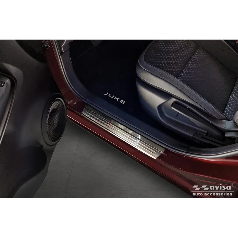 Avisa, Einstiegsleisten, Edelstahl, Passend für Nissan Juke II (F16) 2019-, 'Lines' – 4 Teile
