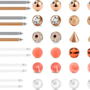 Piercing Ersatzkugeln Chirurgischstahl Acryl 5mm 14G Schmuck