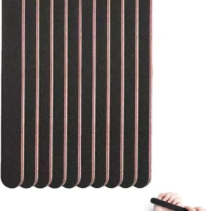 10 Stück Doppelseitige Nagelfeilen 100/180 für Nagelpflege & Styling