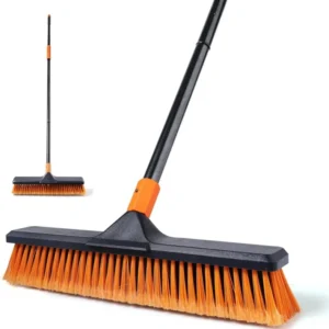 Besen mit Stiel und Strassenbesen/Bodenbürste 2-in-1 - CLEANHOME