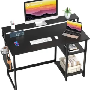 Schreibtisch Gaming Tisch mit Regal und Monitorständer