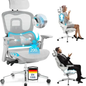 Bürostuhl ergonomisch 200KG mit dynamischer