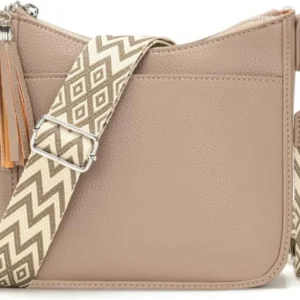 Handtasche Damen Mittelgroß Umhängetasche Crossbody Khaki