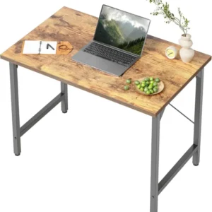 Kleiner Schreibtisch Industrie-Design 80x40 cm Metall Holz Home Office