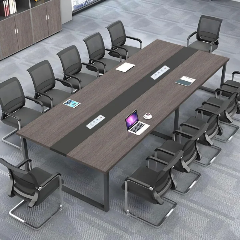 Konferenztisch F1 460x120cm – Modern, Kabelmanagement & Stabil