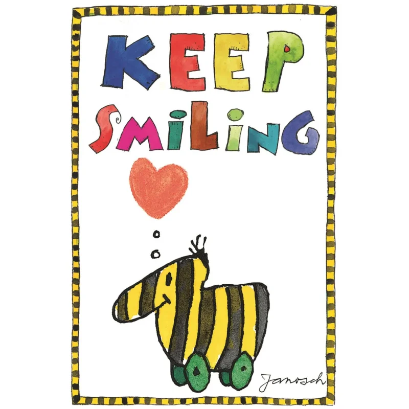 Janosch Leinwandbild - Keep smiling Tigerente