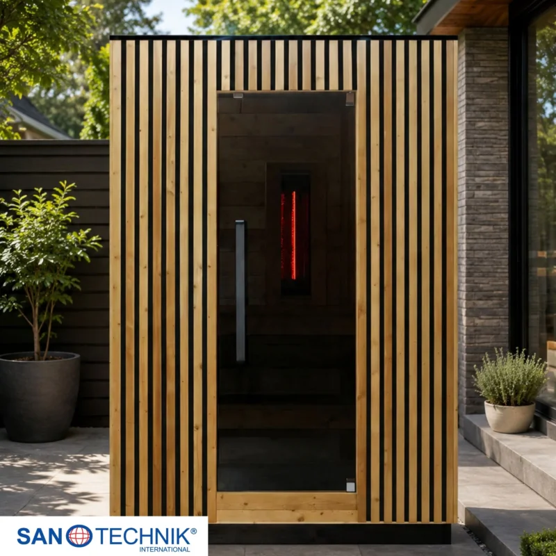 Sanotechnik TRONDHEIM M Außensauna für 2 Personen 161,2x134,6x220 cm