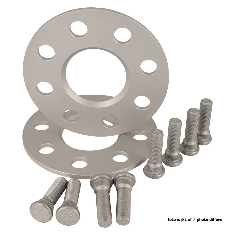 H&R, DRS-System Spürverbreiterungsatz 10mm pro Achse - Lochkreis 5x114,3 - Mittenzentrierung 67,1mm - System M12x1,5 - passend für Mitsubishi, Aluminium, Silber