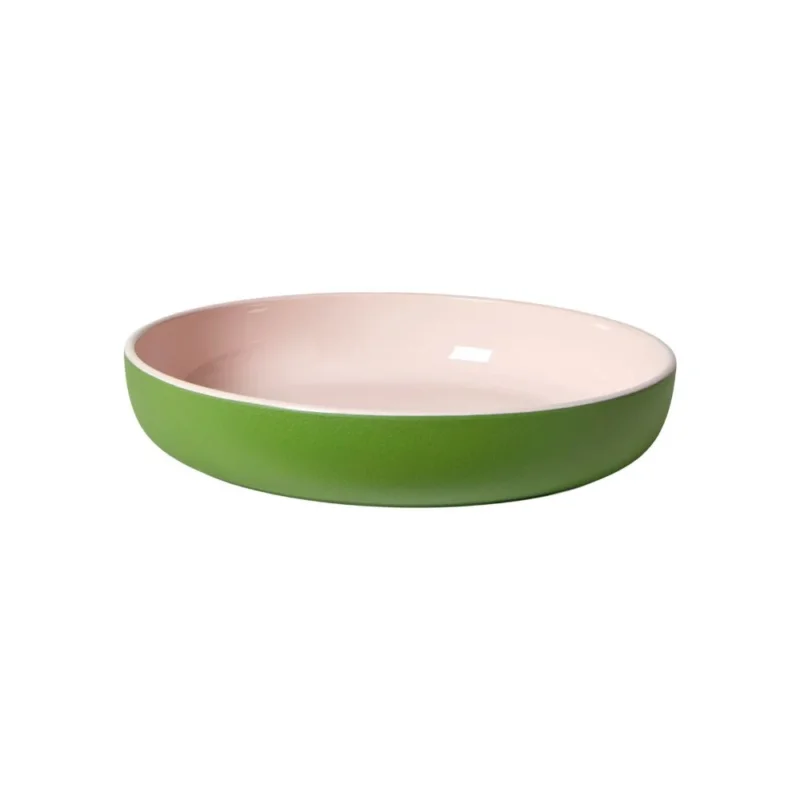 Schale – Ø 20,9 cm – recyceltes PET in Grün/Rosa