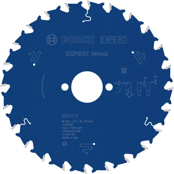 Produktbild von Kreissägeblatt EXPERT Wood 165 x 2,6/1,6 x 30 mm Z24