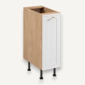 Unterschrank D30 P/L - Sorento Sonoma Eiche Weiß - Praktisch und organisiert für Ihre Küche. - ROYAL24_MARKT