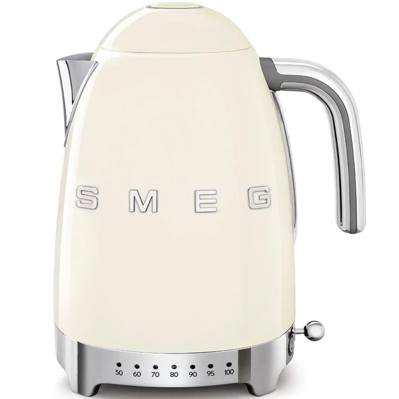 Smeg Wasserkocher mit variabler Drehzahl, 1,7 l, Farbe „Creme“, KLF04CREU