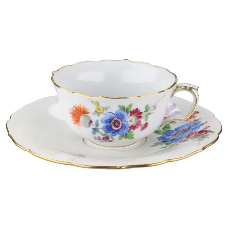 Mokkatasse Espressotasse mit Untere Motiv Klematis Blau