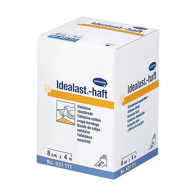 Idealast-haft kohäsive Idealbinde 10m - elastische Fixierbinde, 90% Dehnbarkeit - Med-Praxisbedarf