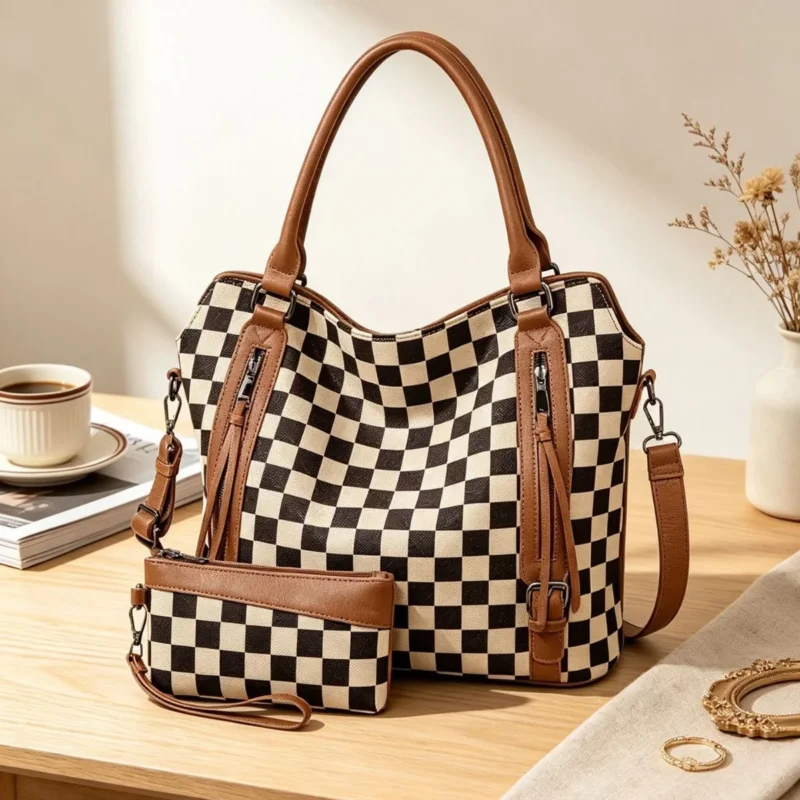 Modische Handtasche mit Praktischem Zubehör Karnz