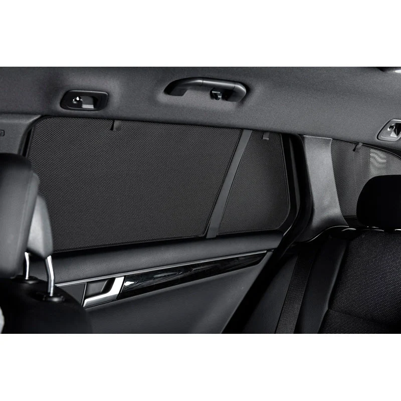 Car Shades, Satz passend für Mercedes Vito 5 türer (für Typen mit 2 Schiebetüren) SWB Kurzer Radstand 2014- (6-teilig), Textil, Schwarz