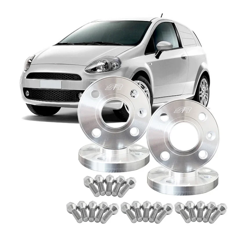 Simoni Racing, Aluminium-Spurverbreiterungs-Kit, 2x16 mm (VA) - 2x20 mm (HA), passt zu Abarth, Fiat
