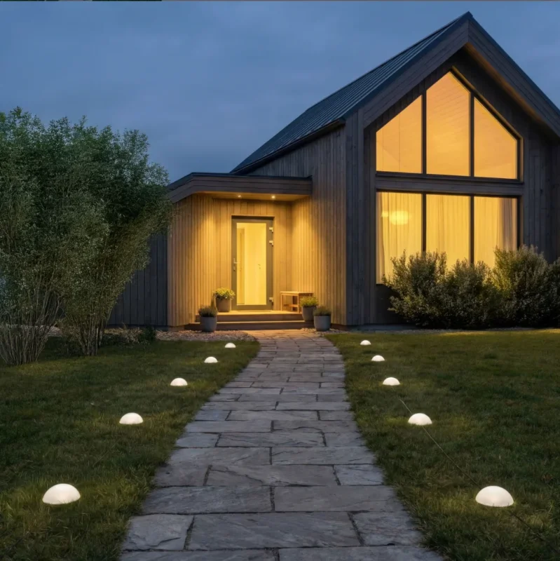 Solar Halbkugel LED-Lampe - 5er-Pack