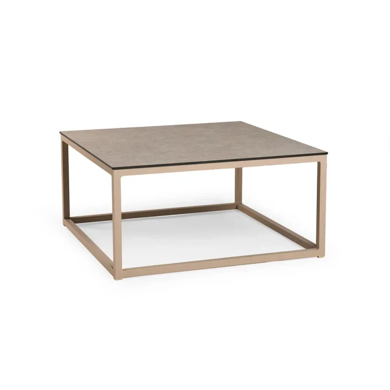 Tierra Outdoor Rio L Loungetisch Ophira 80x80cm Champagner