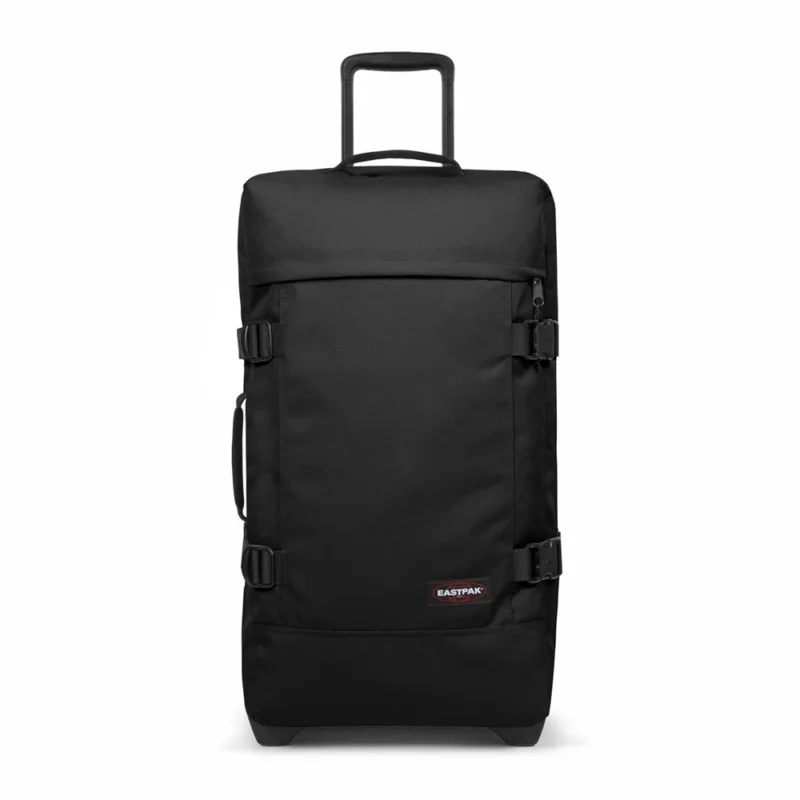 Eastpak TRANVERZ M, Reisetrolley, Black (schwarz), 78L, Rollkoffer mit 2 Rädern und TSA-Schloss