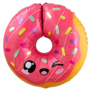 Folienballon Donut Kawaii - 60 x 59 cm