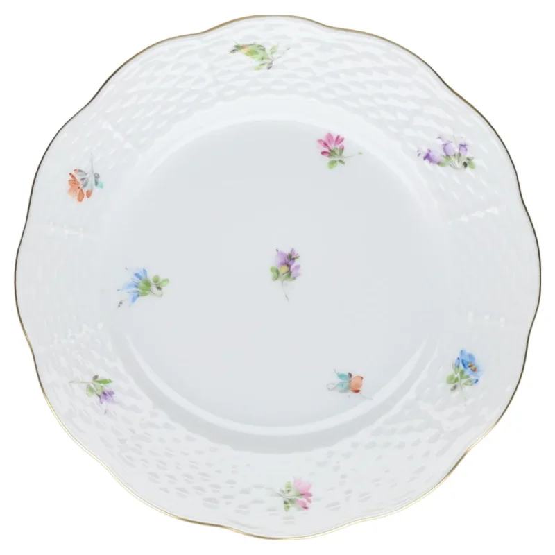 Brotteller Modell 516 1/2 II. Wahl Herend Ungarn Form Osier Mille Fleurs