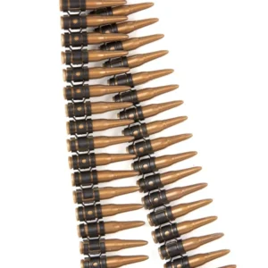 Ceinture de balles de guerre pour adulte bronze et noir
